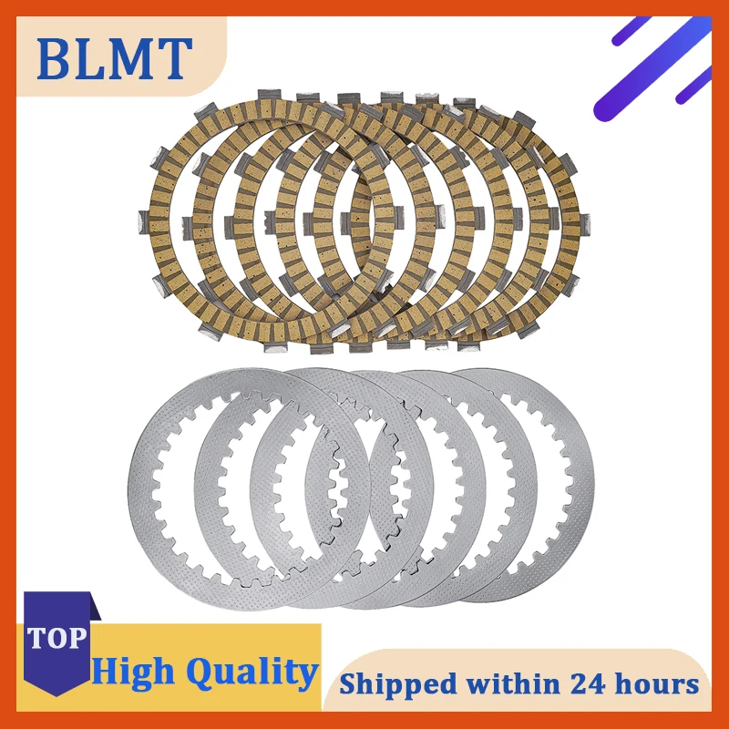 Motorcycle Clutch Friction Plates & Steel Plate Kit For Yamaha XV400 XV500 XV535 Virago XVS400 Drag Star Classic 22U-16321-00-00