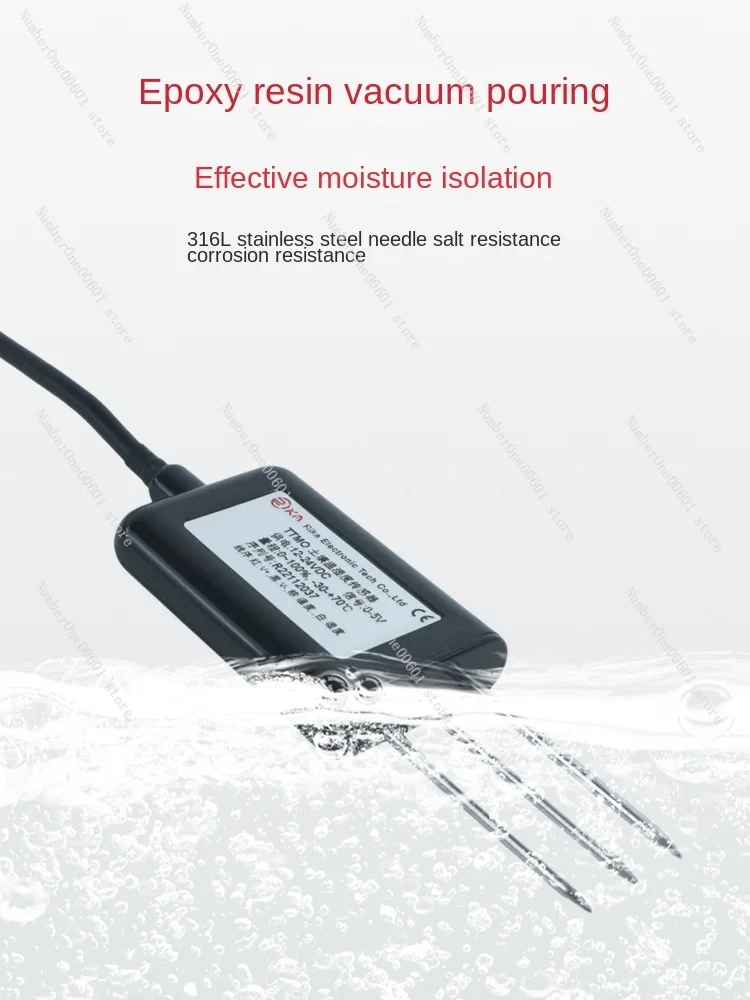 Intelligent Soil Moisture Temperature Sensor Soil Temperature and Humidity Transmitter Soil Moisture Detector