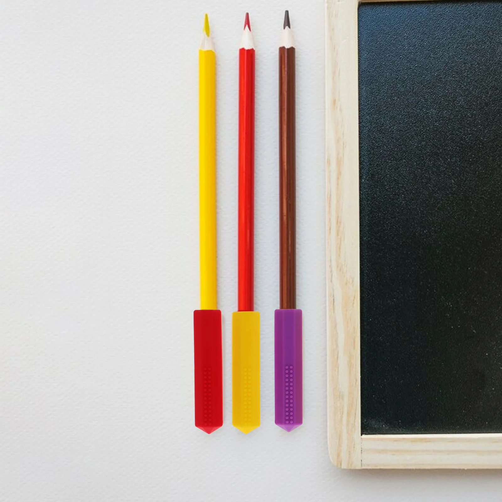 Protectores de punta de lápiz, protectores masticables para adolescentes, necesidades diarias, diseño duradero, uso cómodo, accesorios de oficina, 4 Uds.