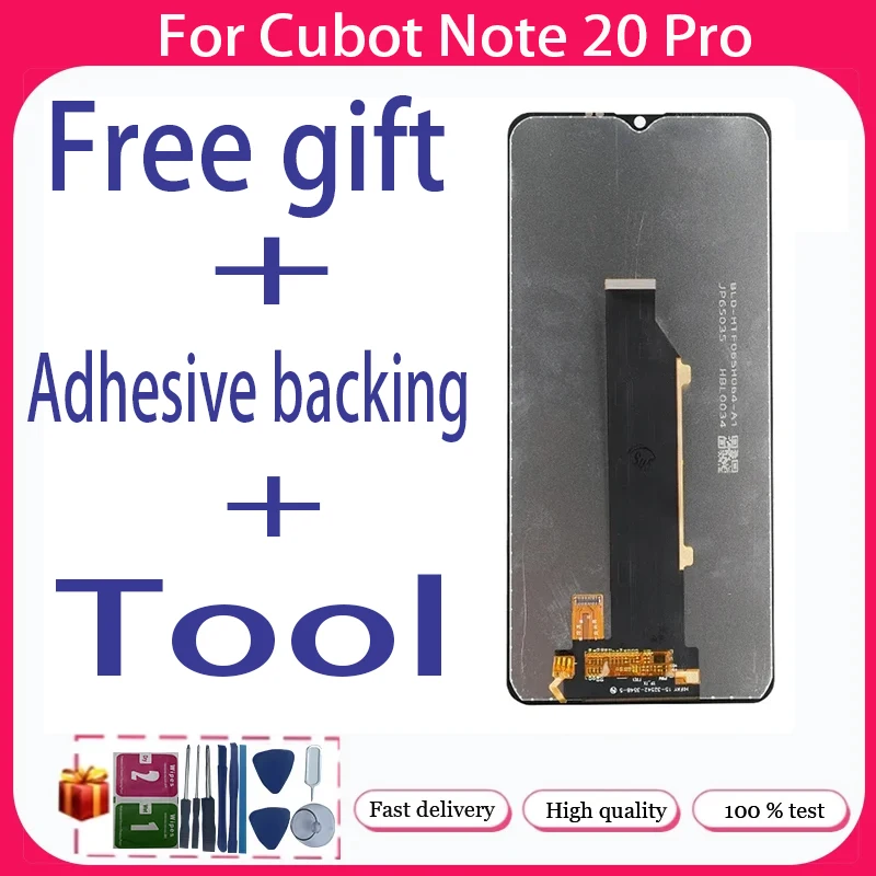 For Cubot Note 20 Note 20 Pro+ LCD Display + Touch Screen+Free adhesive backing+Tool