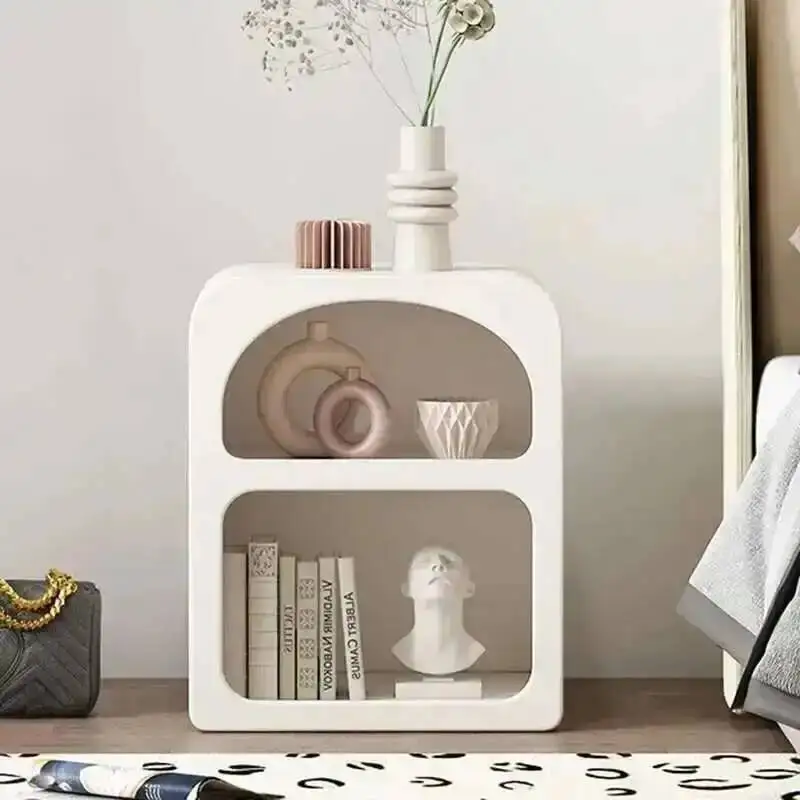 Bedroom Makeup Italian Table White De Nightstands Bedside Pretty Nordic Narrow Table Organizers Chevet Luxury Storage Furnitures