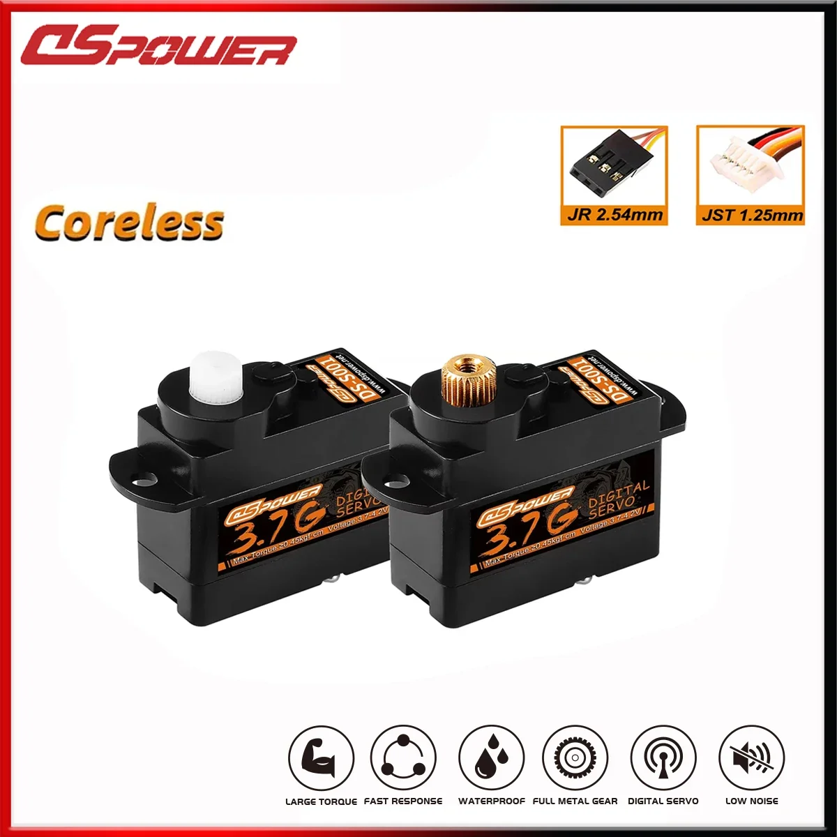 DSpower 3.7g Coreless Micro Digital Servo Plastic Metal Gear Mini Servos for RC Car WLtoys k969 k989 k999 Mini Q Airplane ROBOT