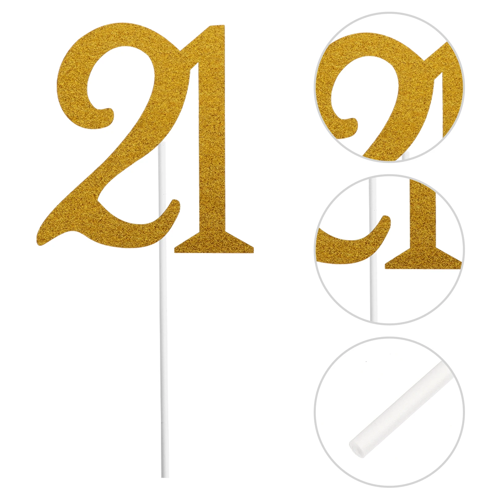 

10 Pcs Birthday Cake Insert Meaningful Toppers Decorative Inserts Exquisite Ornaments Reusable Supplies Decorations