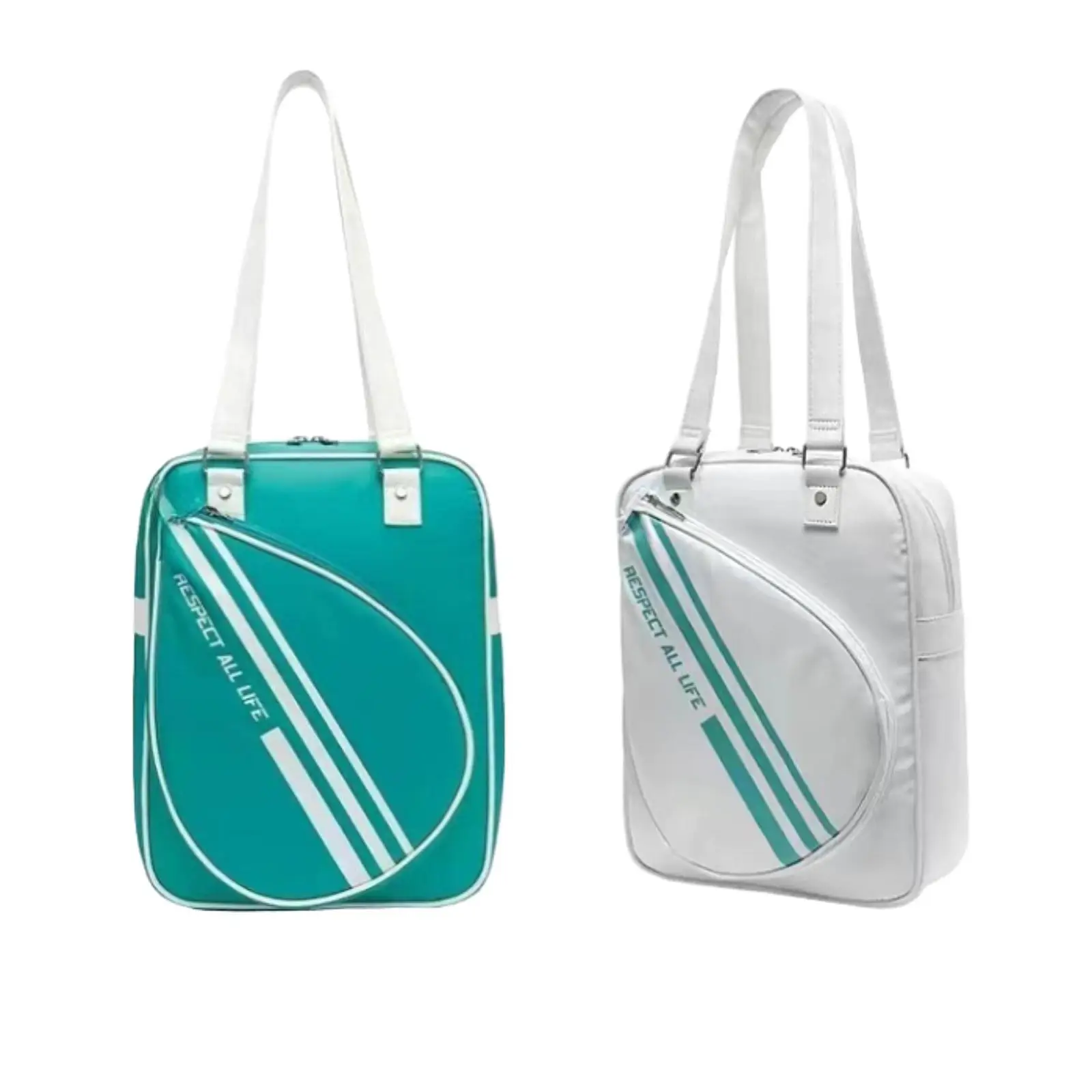 Bolsa para raquete de badminton, bolsa de transporte com zíper suave, esportes ao ar livre para bolas de raquete e outros acessórios, sacola de badminton