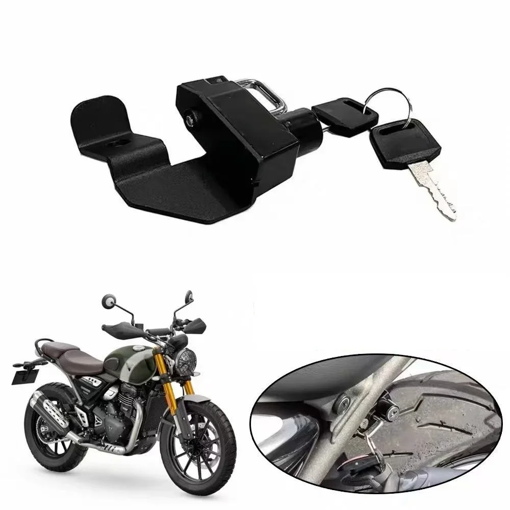 【Factory Direct】For Speed 400/Scrambler 400X modification accessories: helmet lock, anti-theft lock, safety helmet lock