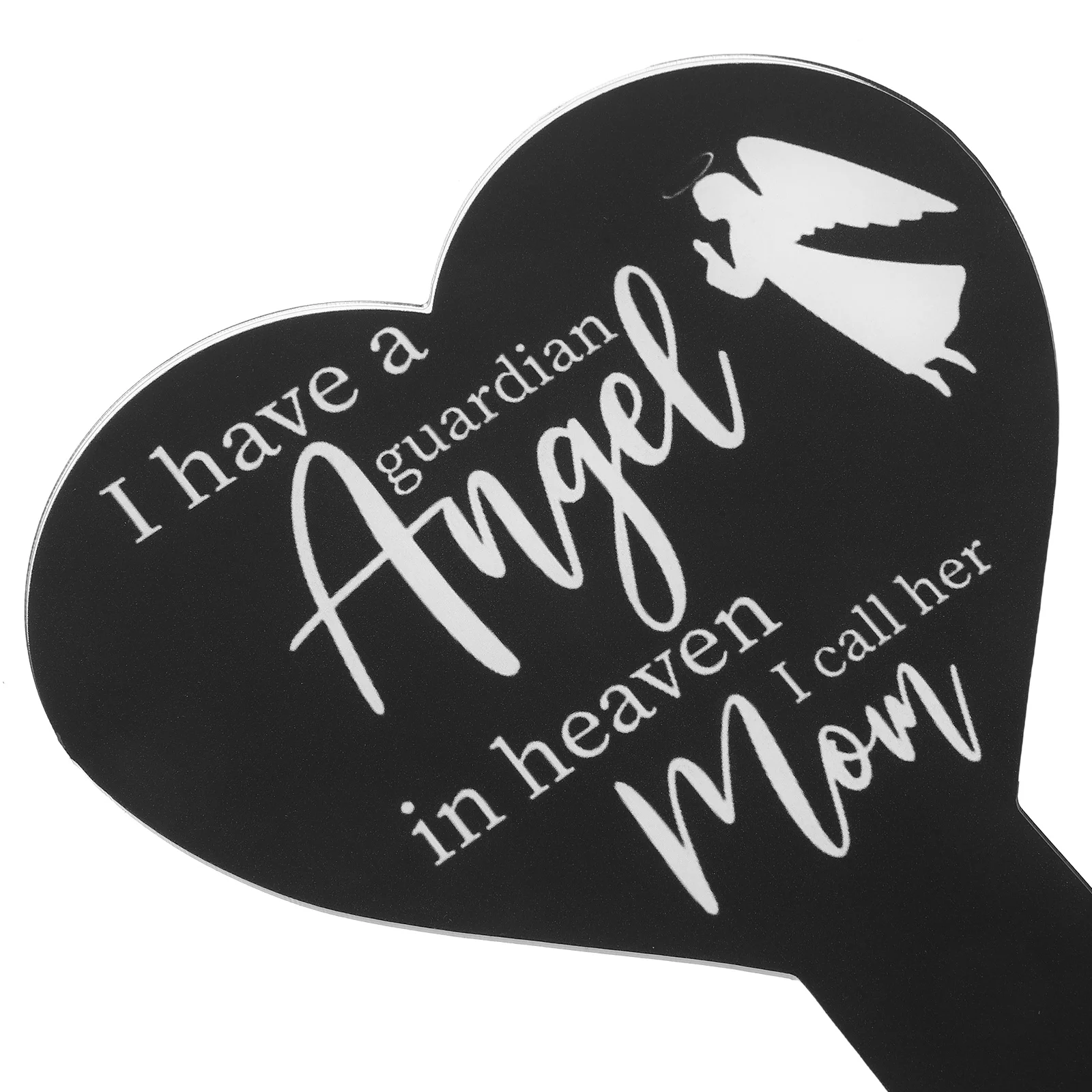 

Pet Memorial Grave Marker Heart Shaped Acrylic Stake Cemetery Garden Lawn Sign Decor Outdoor Decoration for Deceased Dog Cat