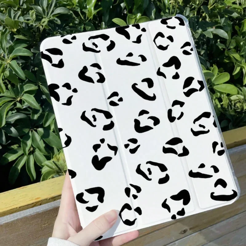 Simple Black White Cover Pencil Holder Funda for Air 5th 4th IPad Pro 11 2022 Ipad Mini 6 Ipad 5th 6th Generation Air 2/3 10.5