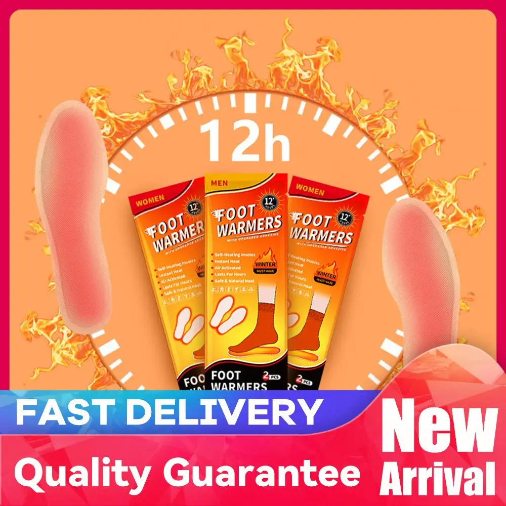

10 Pairs Insole Foot Warmers Continuous Heat Toe Warmers Odorless Air Activated Warmers for Hunting and Outdoor Sports