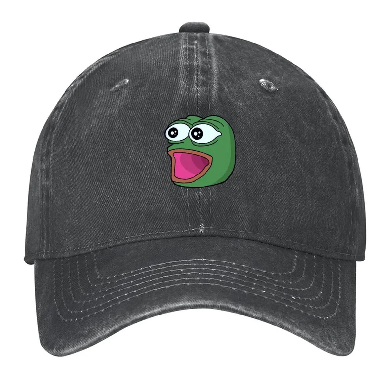 

Pepe Meme - Amazed Baseball Cap Wild Ball Hat designer cap Snap Back Hat Trucker Cap Men's Caps Women's