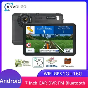 Auto GPS Navigation 7 Inch Touch Screen GPS Navigator Truck Sunshade Sat Nav 25 6M 8G 2020 America Europe Map GPS Navigators voor Auto Vrachtwagen Camper (Size : BT