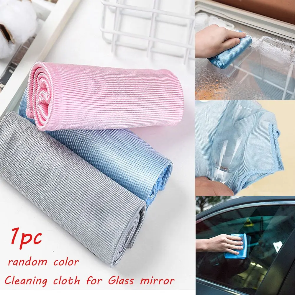 Magic No Trace Dish Cloth Rags Microfiber No Lint Glass Cleaning Wipe Mirror Water Absorption Washing Towel