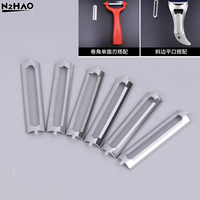 10Pc/lot Stainless Steel Peeler Blades Replacement Double Peeler Asparagus Peeler Multifunctional Peeling Tools Kitchen Supplies