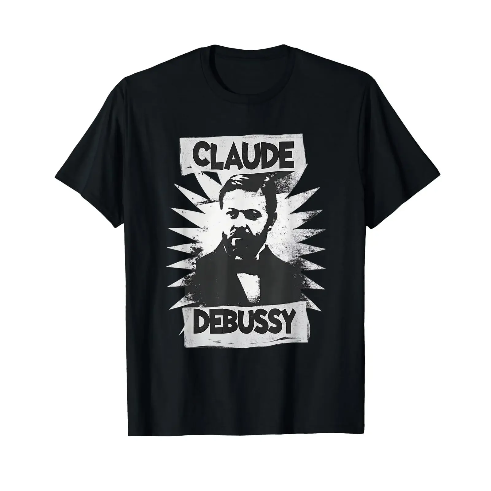 Claude Debussy Classical Music Composer Aesthetic T Shirt vintage Washed Breathable Soft homme Slightly Comfortable graphic