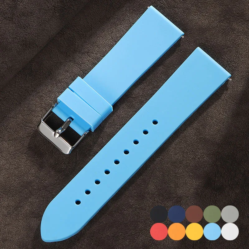 세이코 고무 스트랩 스포츠 방수 팔찌 퀵 릴리스 밴드 용 화웨이 GT3/4/5 용 16mm 18mm 20mm 22mm 실리콘 시계 밴드