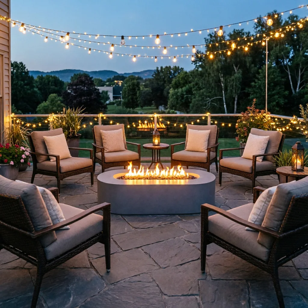 Modern Smokeless Fire Pit Portable Outdoor Heating for Courtyard