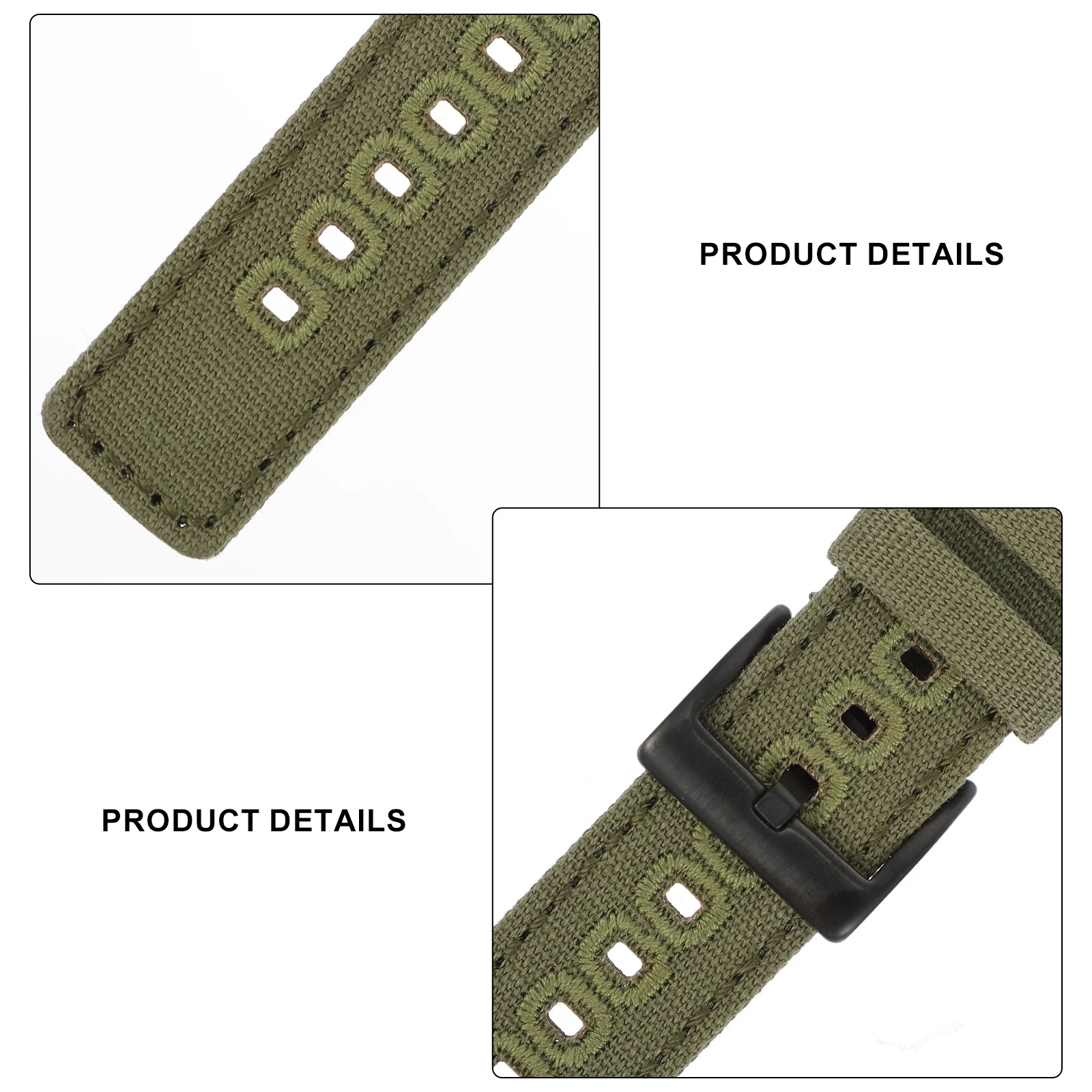 

1pc Quick Release Canvas Watch Band for Women Men Lightweight Soft Durable Unisex Wristband Daily Party Business Wear
