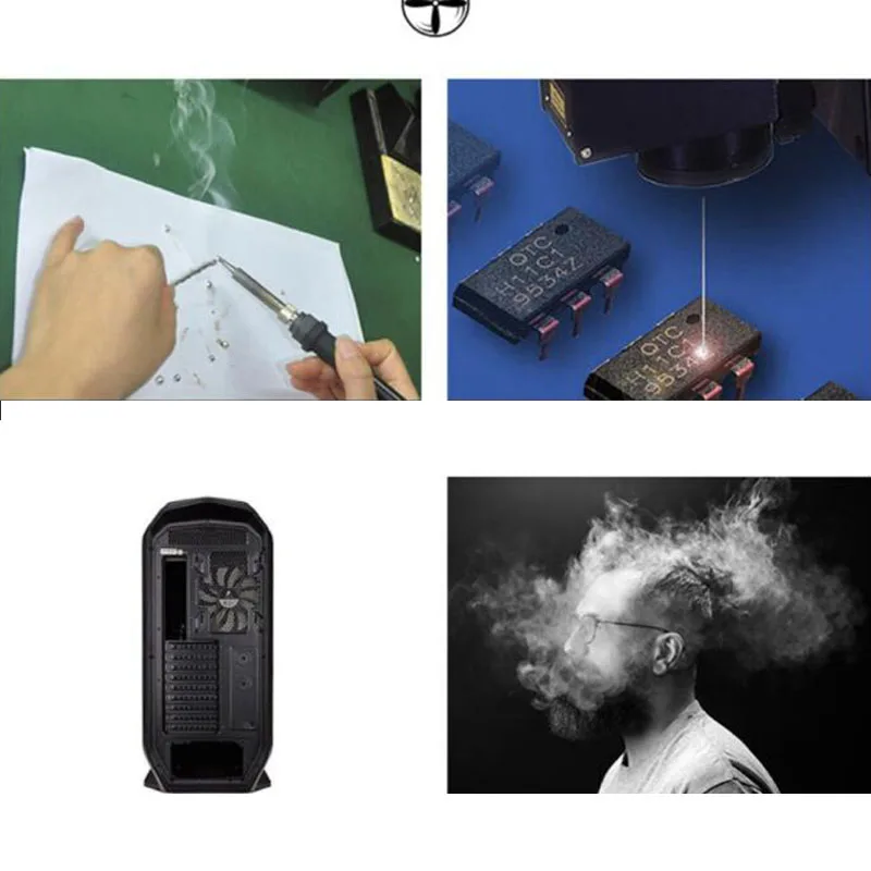 5V USB Assorbitore di Fumi Estrattore di Fumi Ventola a Velocità Regolabile 1m 3m Tubo Condotto Exhuast Ventola senza Spazzole Attrezzature di Saldatura Accessori R