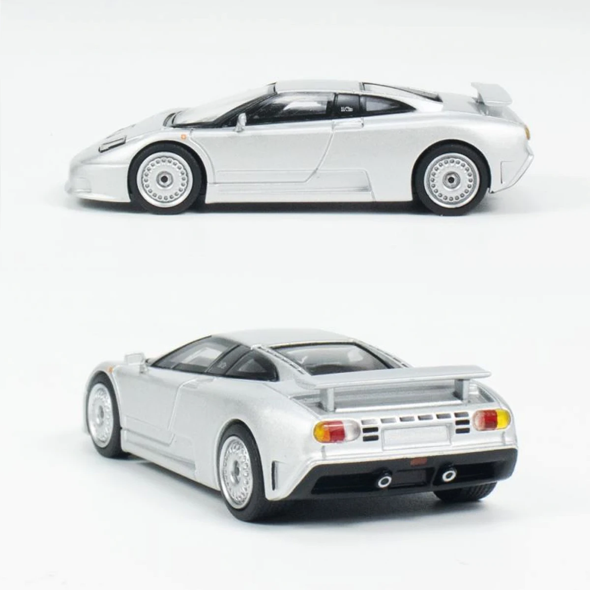 TSM Mini Gt 1/64 Миниатюрная модель автомобиля Bugatti EB110 GT Grigio Chiarolic из литого серебра коллекция моделей автомобилей