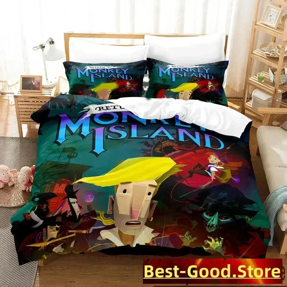 

Top Monkey Island Lechuck Bedding Set Boys Girls Twin Queen King Size Duvet Cover Pillowcase Bed For boys Adult