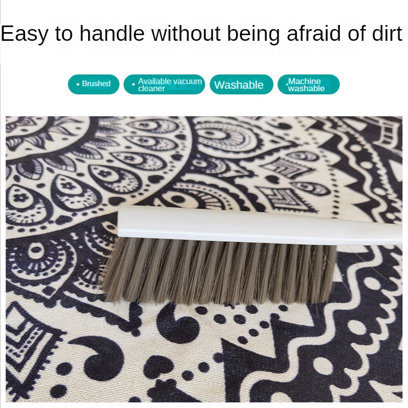 Morocco Bedroom Living Room Bedside Carpet Floor Mat Striped Cotton and Hemp Rectangular Fringe Carpet