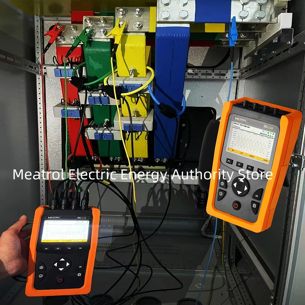 Power Quality Analyzer Current Volt Harmonics Waveform Display Modbus TCP Electricity Meter Handheld Energy Analyzer