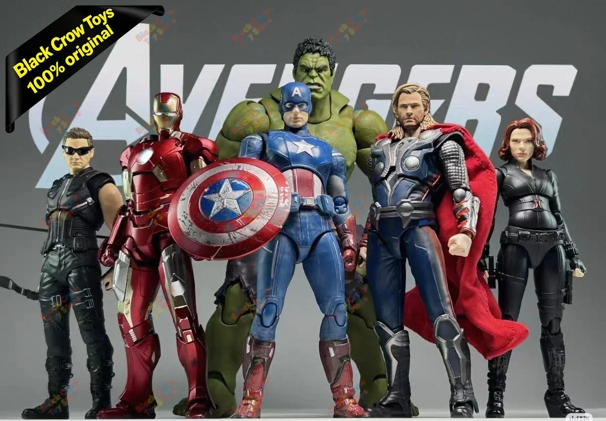 

[In Stock] Bandai Shf Marvel Avengers Endgame Edition: Captain America, Iron Man, Thor, Hawkeye, Black Widow Natasha, MK6 Hulk