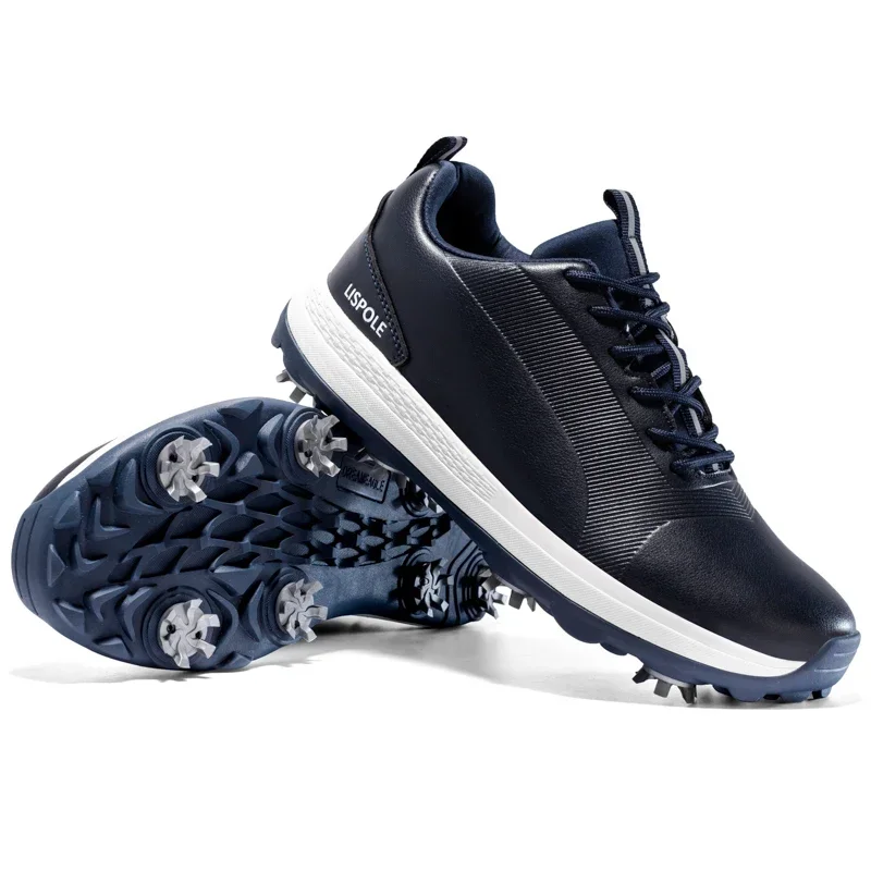 Spiked Men Golf Shoes Waterproof Microfiber Anti-collision Toe Outdoor Competition Sports Sneakers Size 39-47New