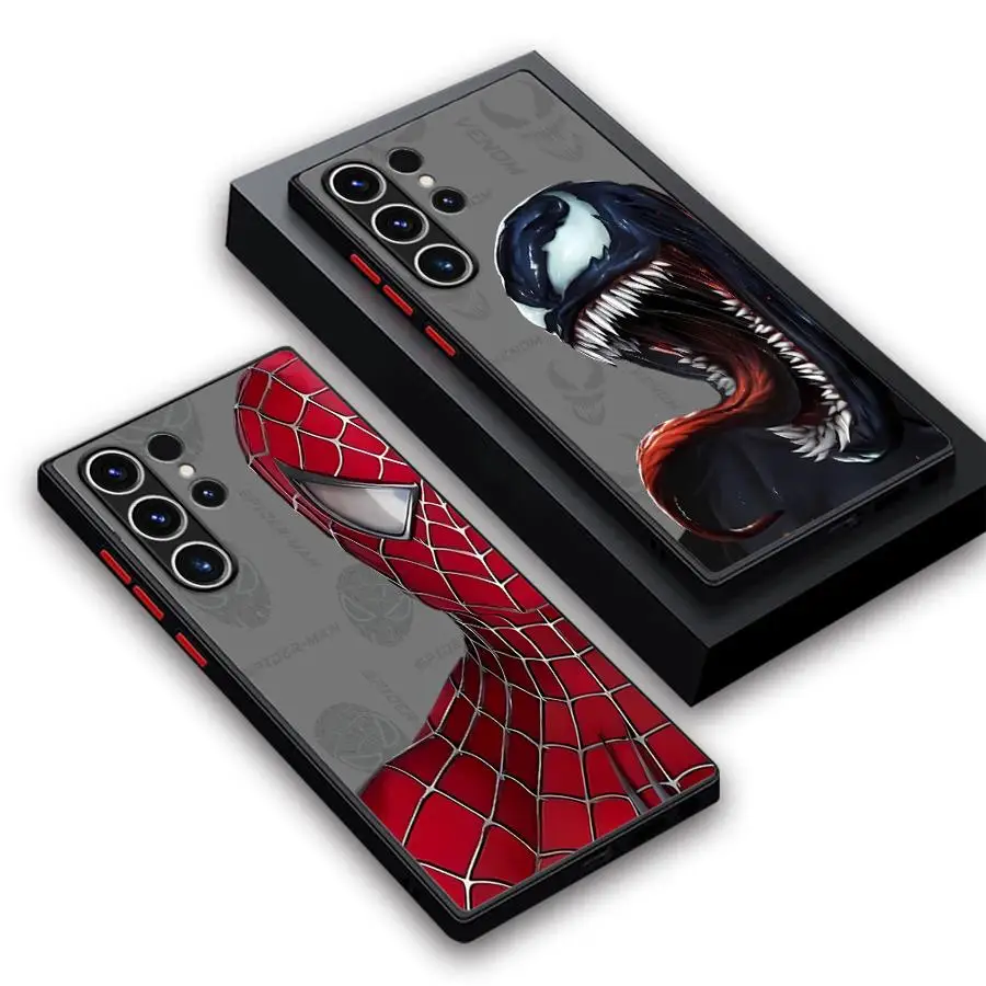 Marvel Venom Spidermans Telefoonhoesje voor Samsung Galaxy A16 5G A71 A51 A31 A70 A30 A05 A50 A06 Note 20 10 Plus 9 8 Matte Cover