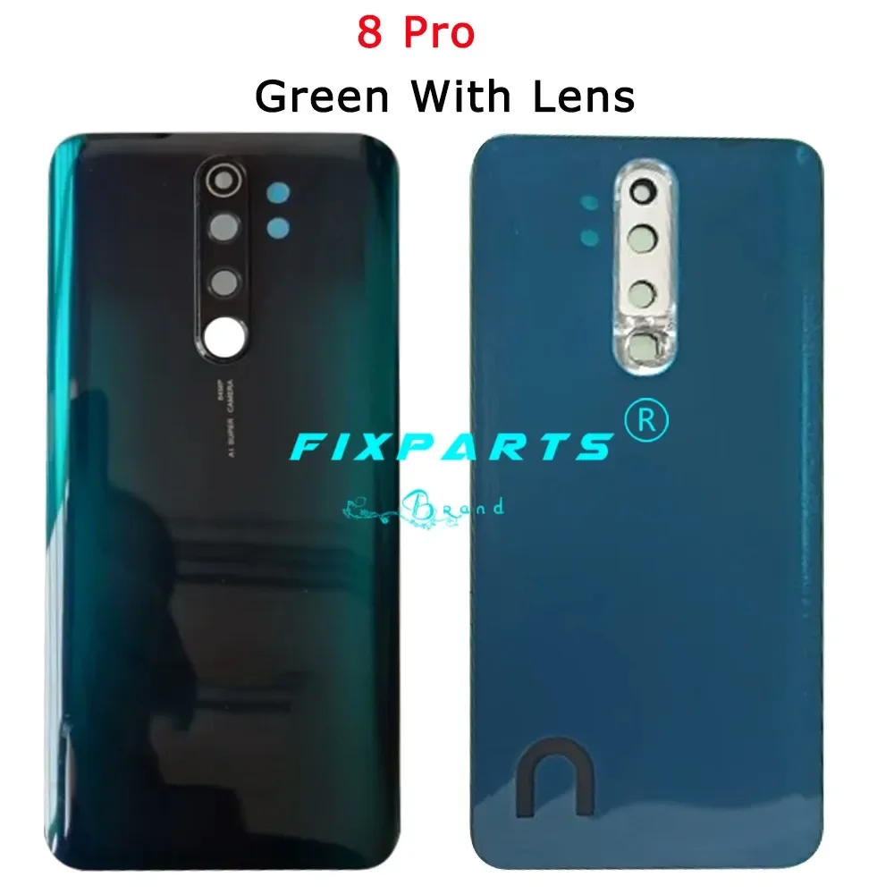 Back Glass For Xiaomi Redmi Note 8 Pro Battery Cover Note8 Pro Rear Glass Door Case Panel For Redmi Note 8 Back Cover