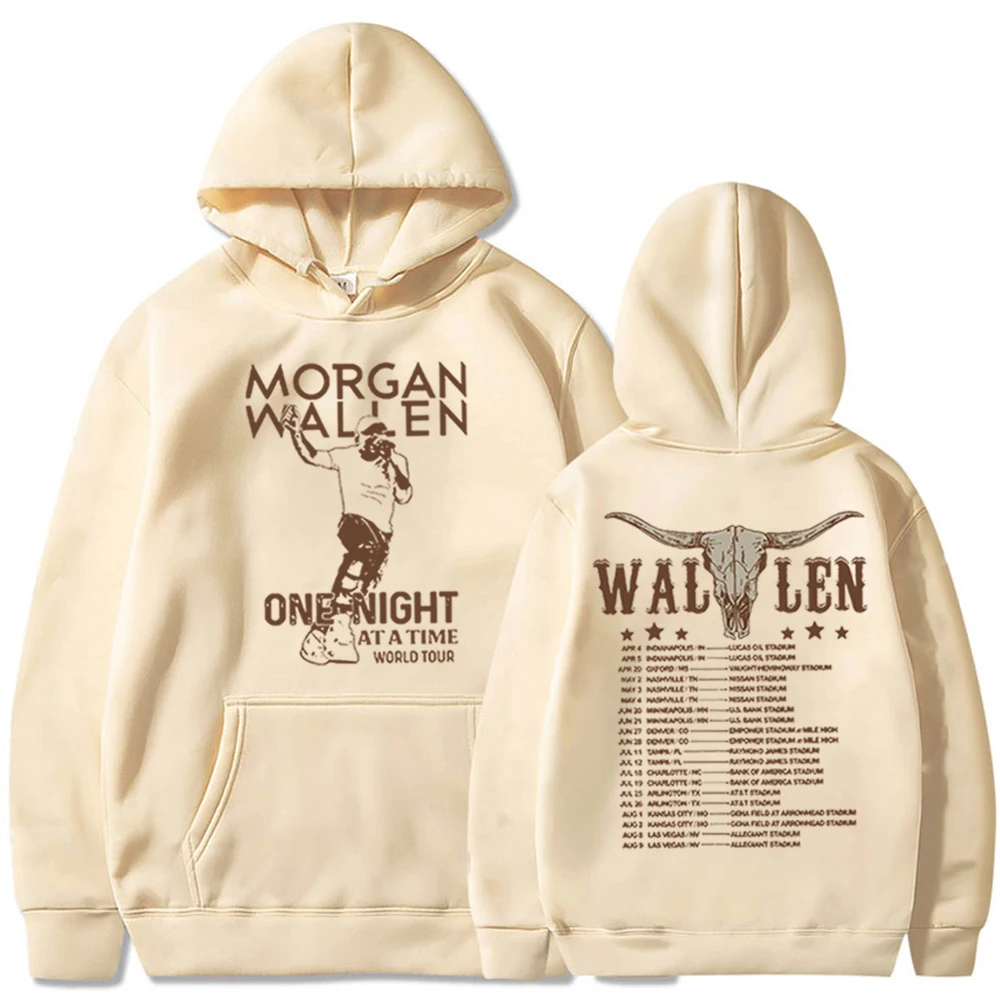 Morgan Wallen Hoodie Wallen One Night At A Time Tour Hoodie Morgan Wallen Merch Pullover Tops Streetwear Unisex