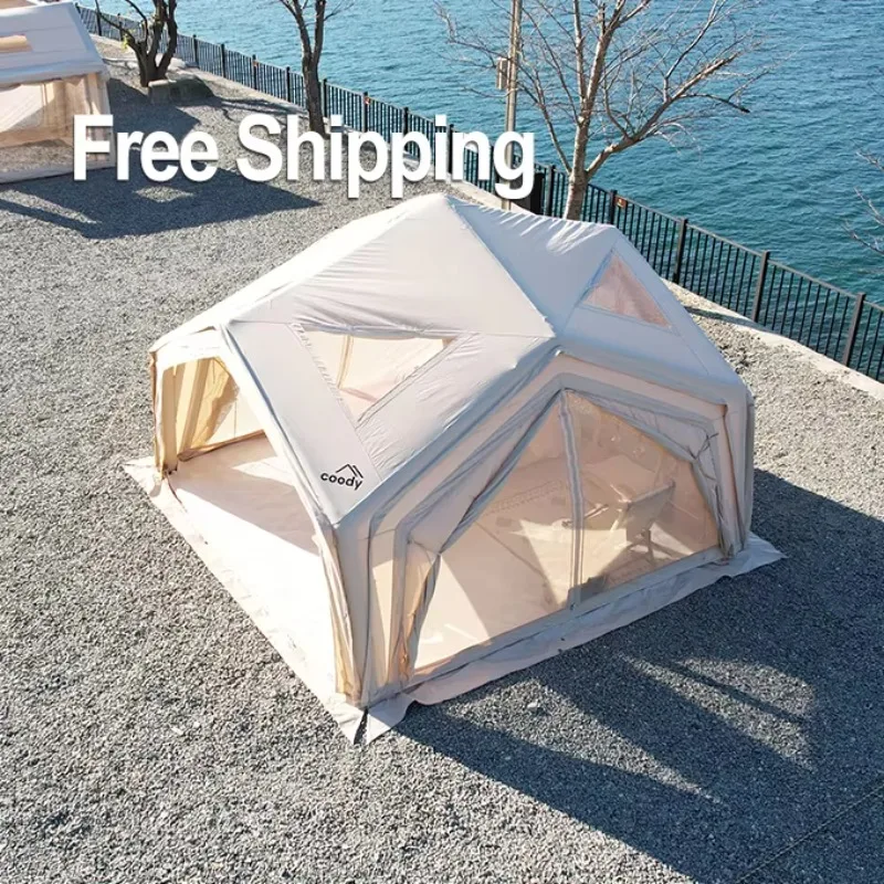 

Hot Selling Outdoor Mushroom Inflatable Cube Air Tent Hub Tent For Travel For Trade Shows