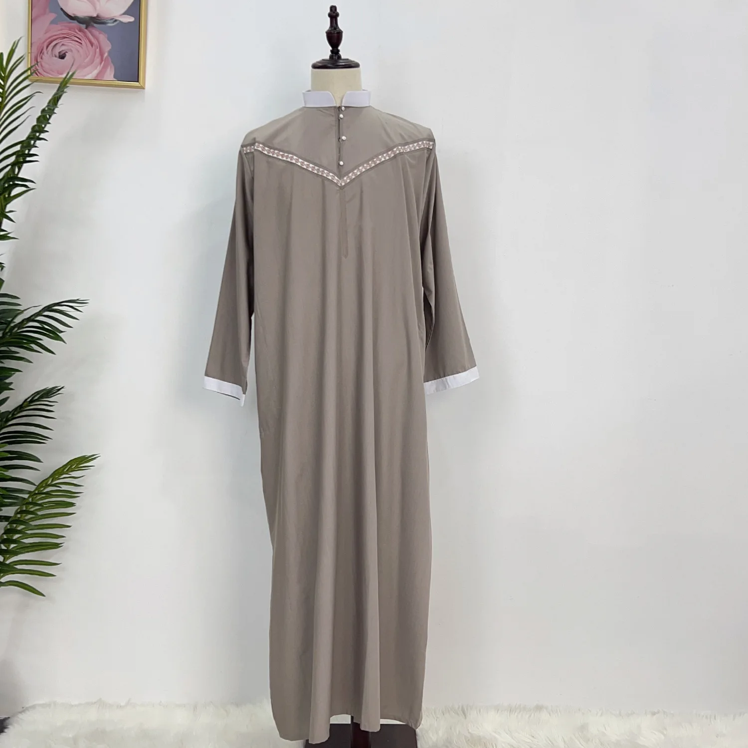 Ramadan muçulmano masculino robe jubba thobe eid djellaba vestido árabe saudita dubai abaya turquia kaftan roupas islâmicas daffah dishesha