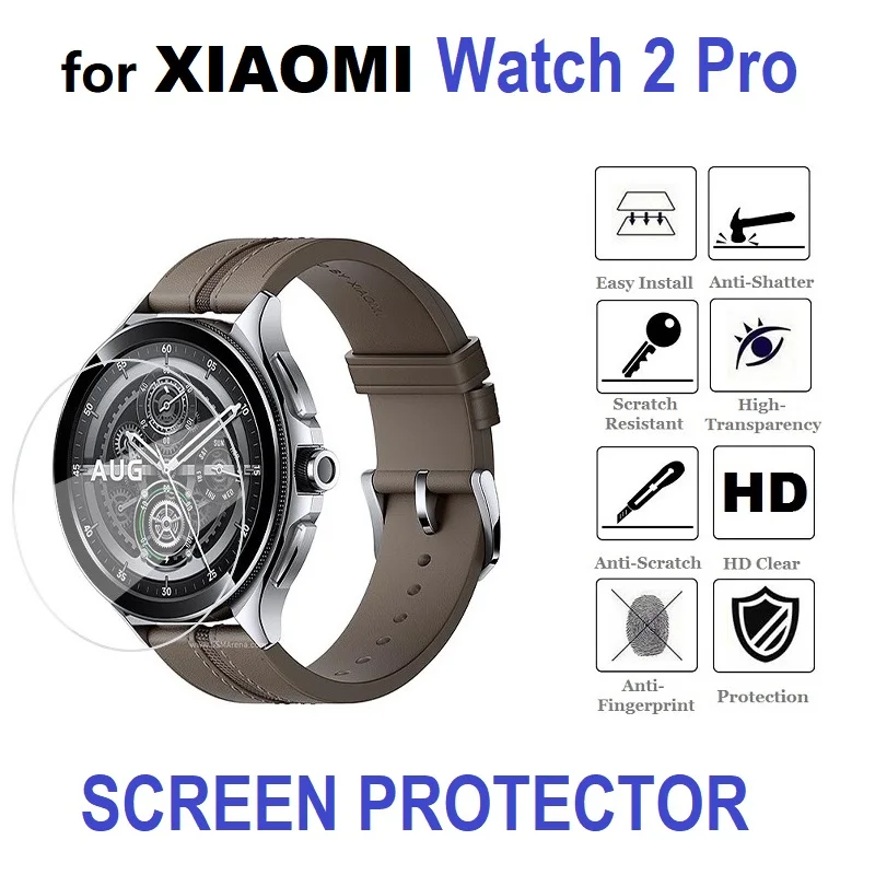 5PCS Smart Watch Screen Protector for XIAOMI Watch 2 Pro Tempered Glass Anti-Scratch HD Clear Protective Film