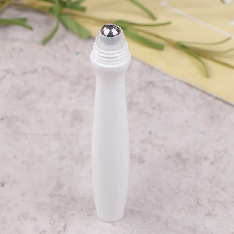 11.8*1.9cm 15ml Plastic Roller Ball Perfume Essential Oil Bottles Summer Mosquito Repellent Container Travel Refillable Bottle