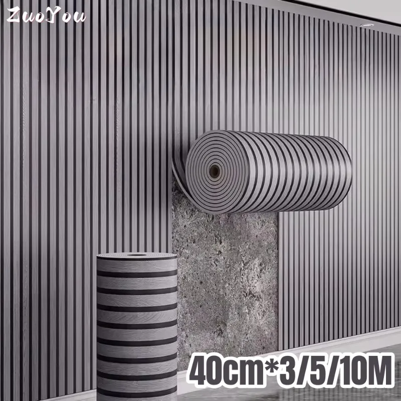 

Самоклеящиеся виниловые обои, роскошные обои для гостиной, настенная обшивка, деревянное зерно, водонепроницаемые наклейки на стену, домашний декор