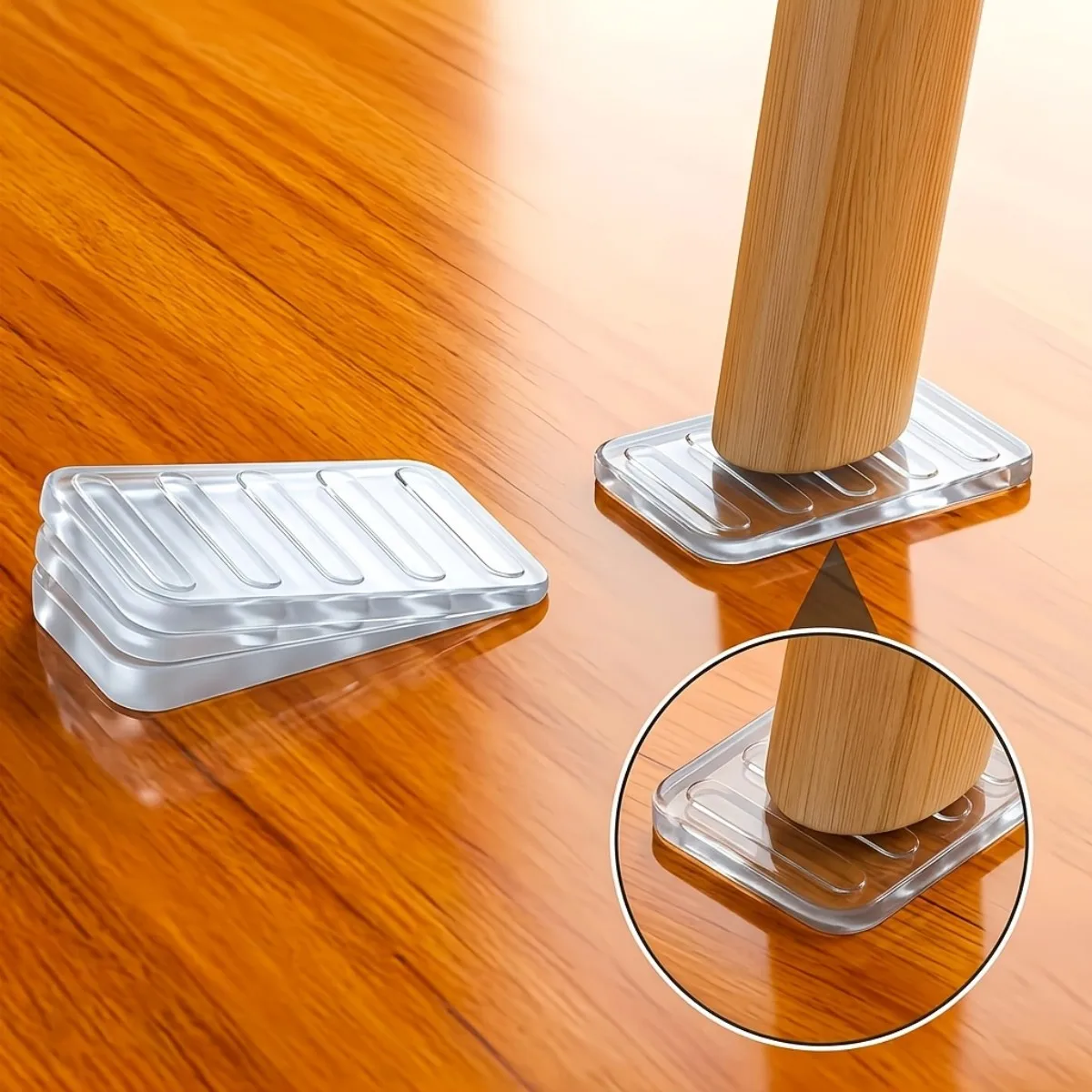 8pcs adjustable table leg balance pad suitable for uneven floors - anti slip furniture leveling pad with stable legs