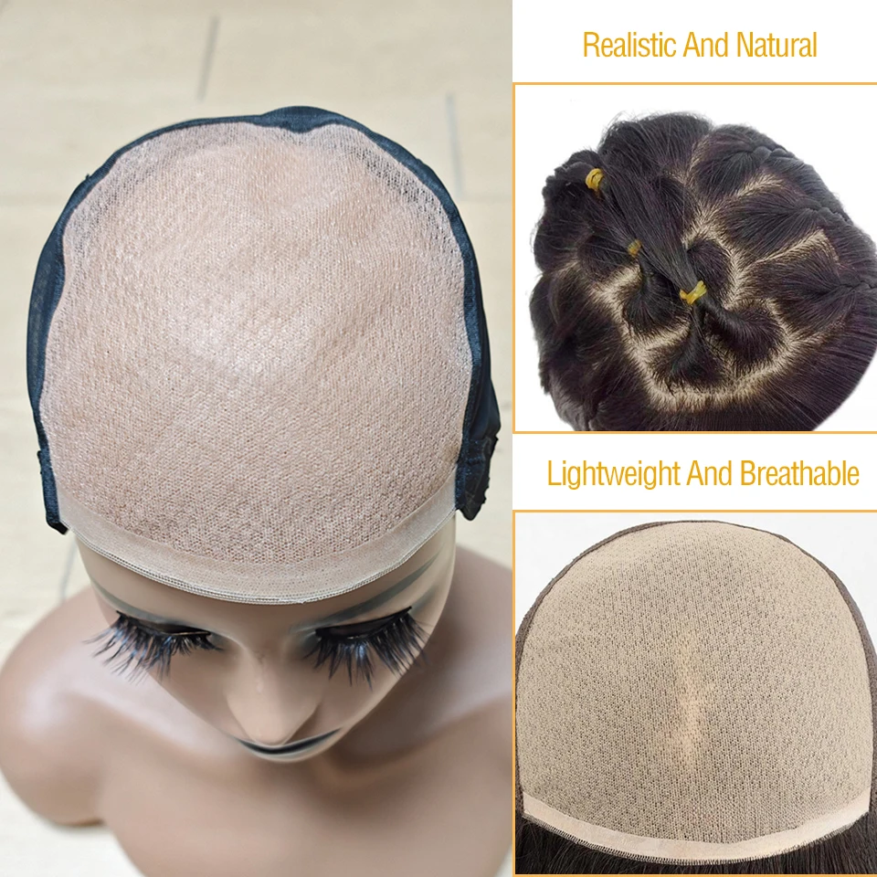 Durable 6x6 Double-layer Diamond Mesh Lace Cap, A Wig Accessory Tool For Creating The Forehead Of A Wig, Lightweight, Breathable