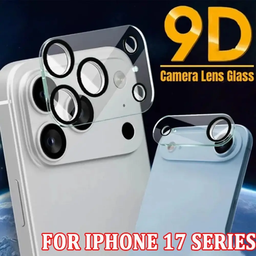 

New Tempered Glass Lens Films Anti-scratch HD Lens Protective Film 9H Clear Lens Cover for iPhone 17/Air/17 Pro Max