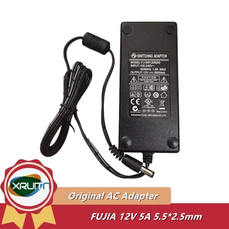 オリジナル-fujia-fj-sw1205000-fj-sw1205000d-スイッチング-ac-dc-アダプター-12v-5a-60w-充電器電源-fj-sw20171205000d