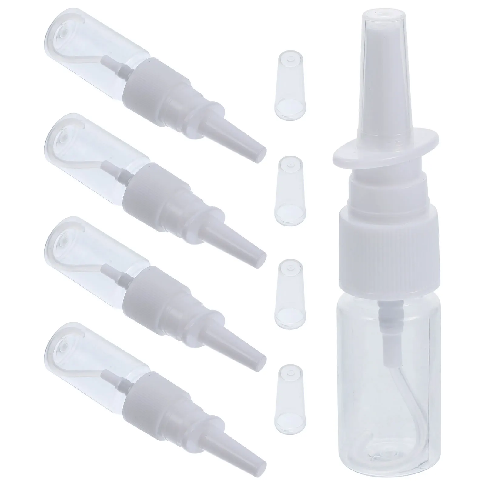 

5Pcs Nasal Spray Bottle Mini Fine Plastic Travel Safe Reusable Portable Small Bottles For Home Outdoor Use