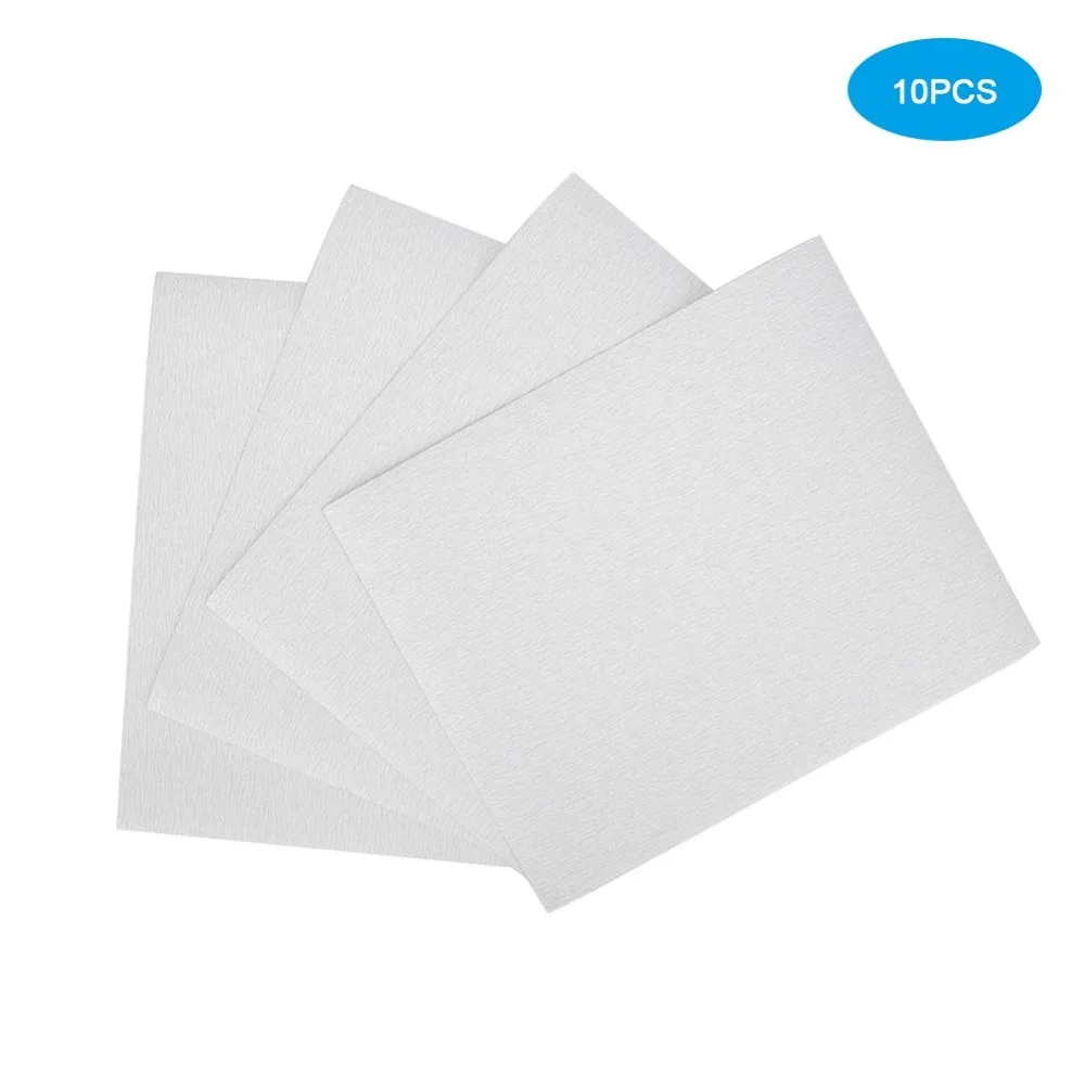 10Pcs Silicon Carbide Surface Polishing Tool Blue 230mm×280mm Jewelry Polishing Accessory Waterproof Sandpaper Sheets