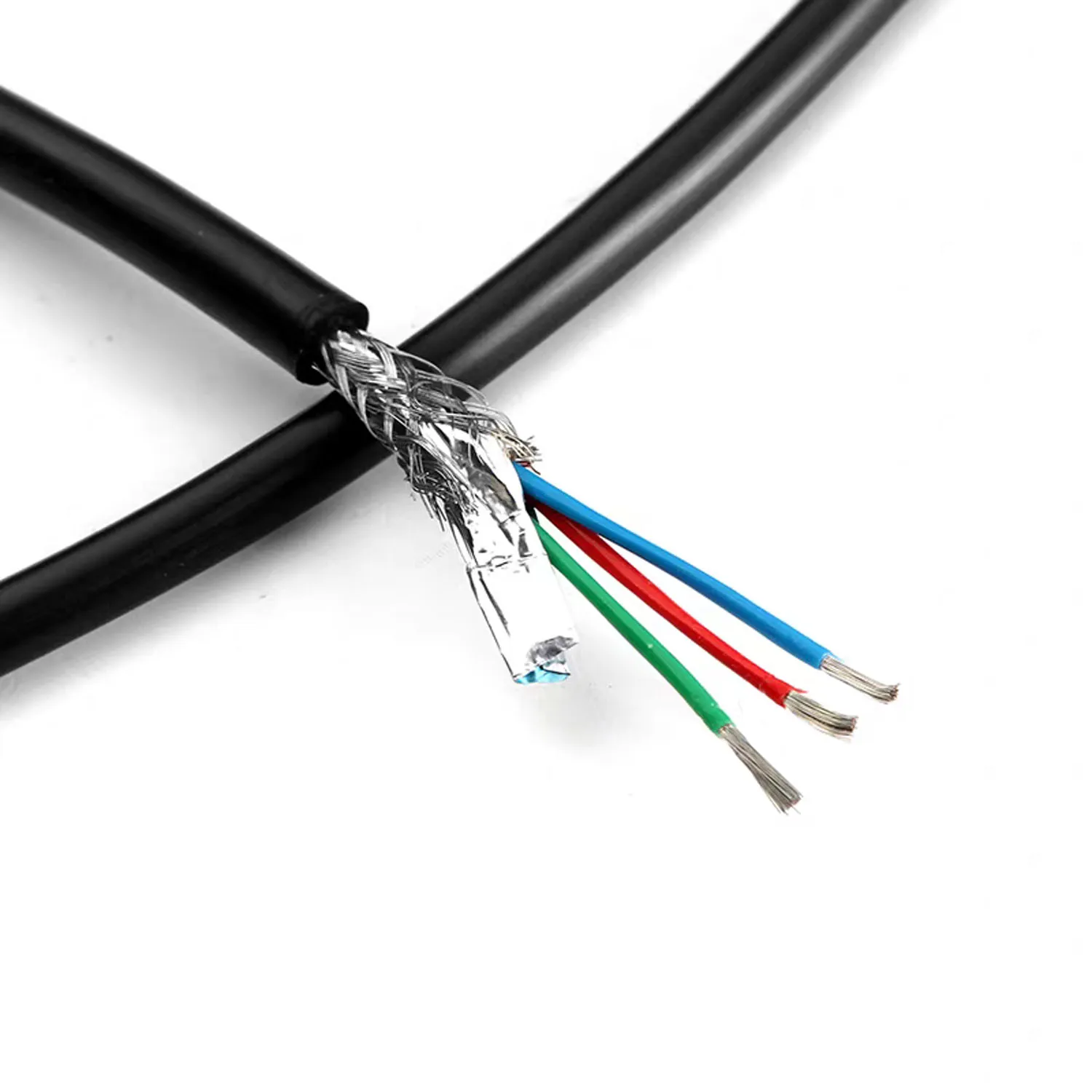 32AWG Shielded Audio Wire Multi-Core Enameled Signal Wire Electronic Copper Shielded Wire 2/3/4/5/6/8/10/12 Core Options