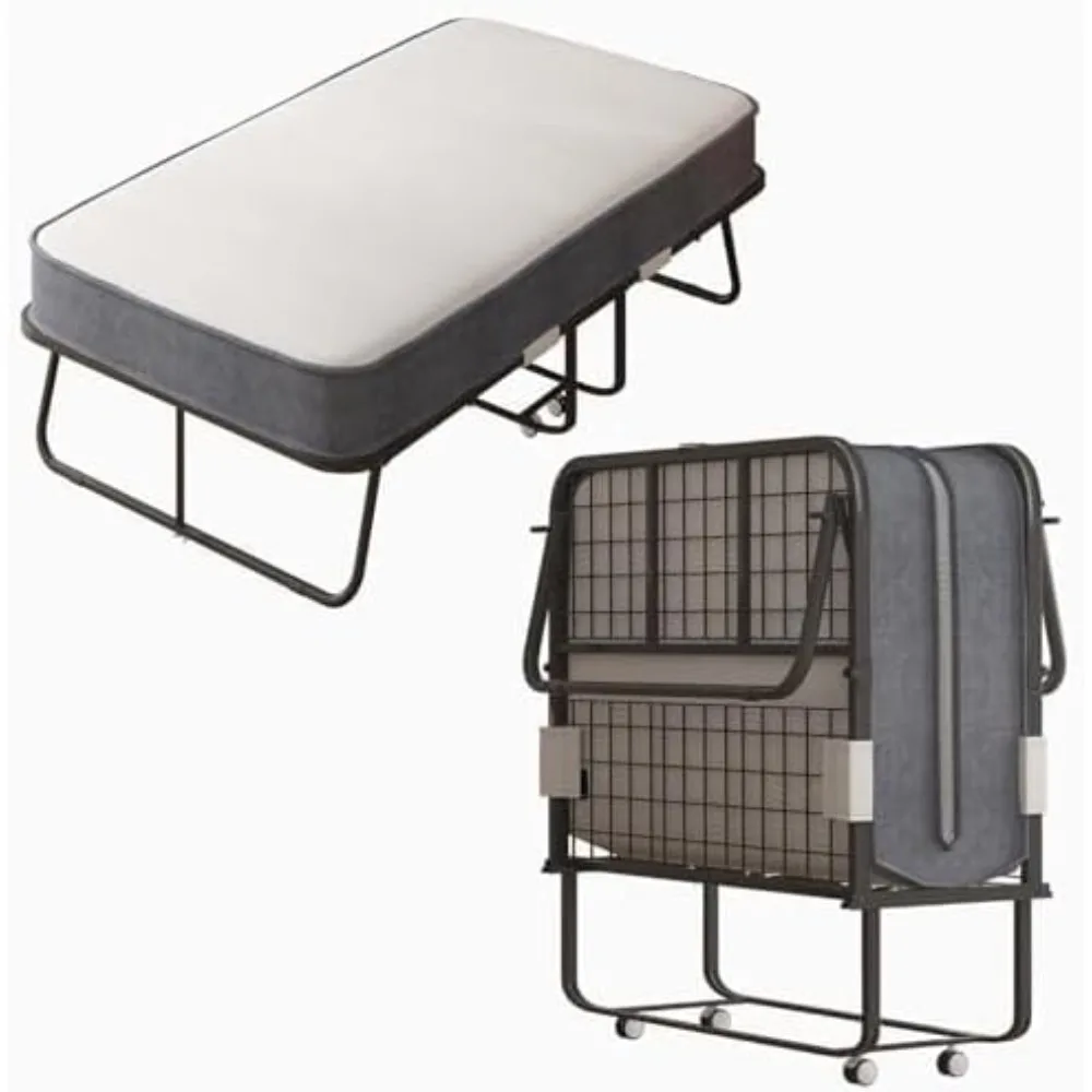 Folding Bed with Mattress, 75