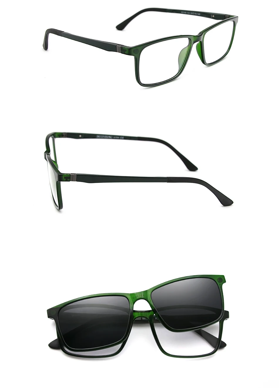 X3195 Magnet Clip Auf Brille Rahmen Männer Rezept Optische Brillen Rahmen Frauen Myopie Polarisierte Magnet Clip Auf Sonnenbrille – Detail 13