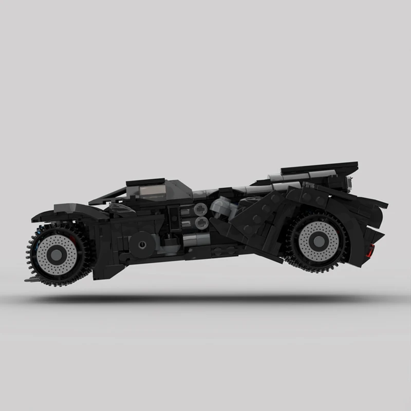 MOC 666PCS Arkham Night Batmobile Tank Tumbler Building Blocks Racing Sports Car Vehicle Assemble Bricks Toys Gifts For Boys Kid