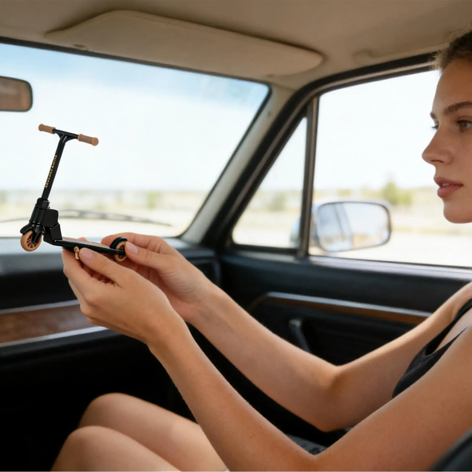 Patinete de juguete de dos ruedas, dispositivo de escritorio antideslizante plegable, Scooter con yema del dedo para niños, fiesta, hogar, escuela, viaje, entretenimiento