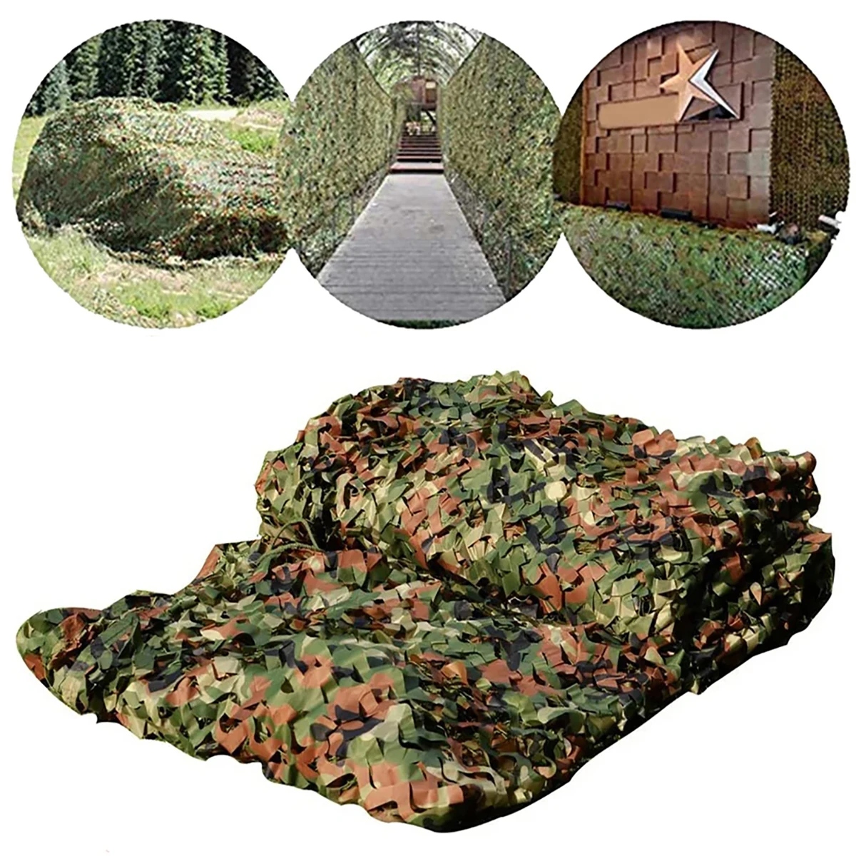 1.5x3m /2x10m Hunting Military Camouflage Nets Woodland Army training Camo netting Car Covers Tent Shade Camping Sun Shelter