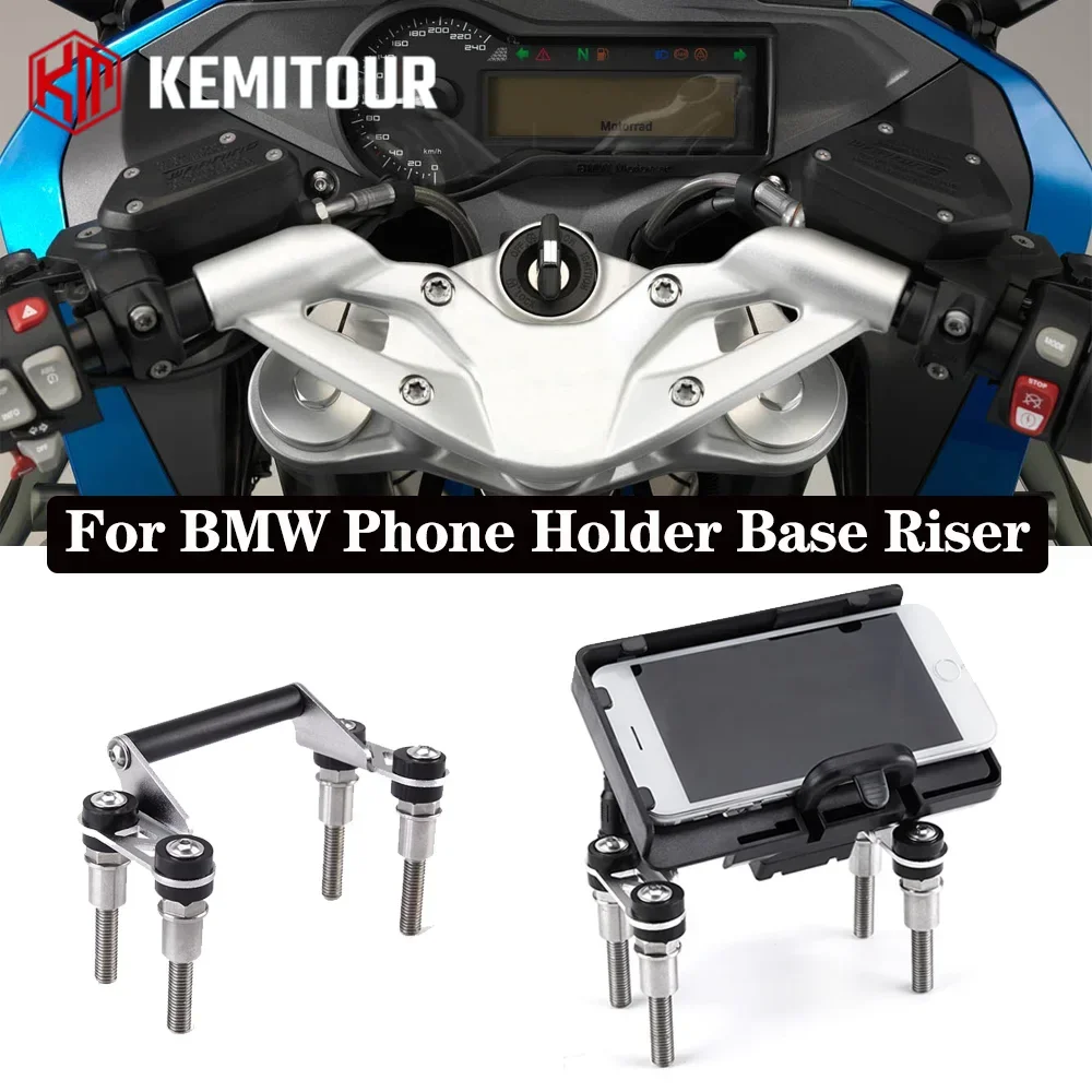 

For BMW R1200RS R1200R Handlebar Phone Holder Riser Base 50mm F850GS F750GS F800GS F700GS All Years GPS Bracket Plate Moto Parts