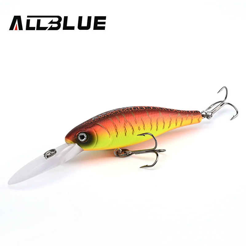 ALLBLUE BITE 60SF 60mm 7.2g Slow Floating Minnow Depth 1.2-2.5m Wobbler Hard Fishing Lure Artificial Bait Bass Pike Tackle