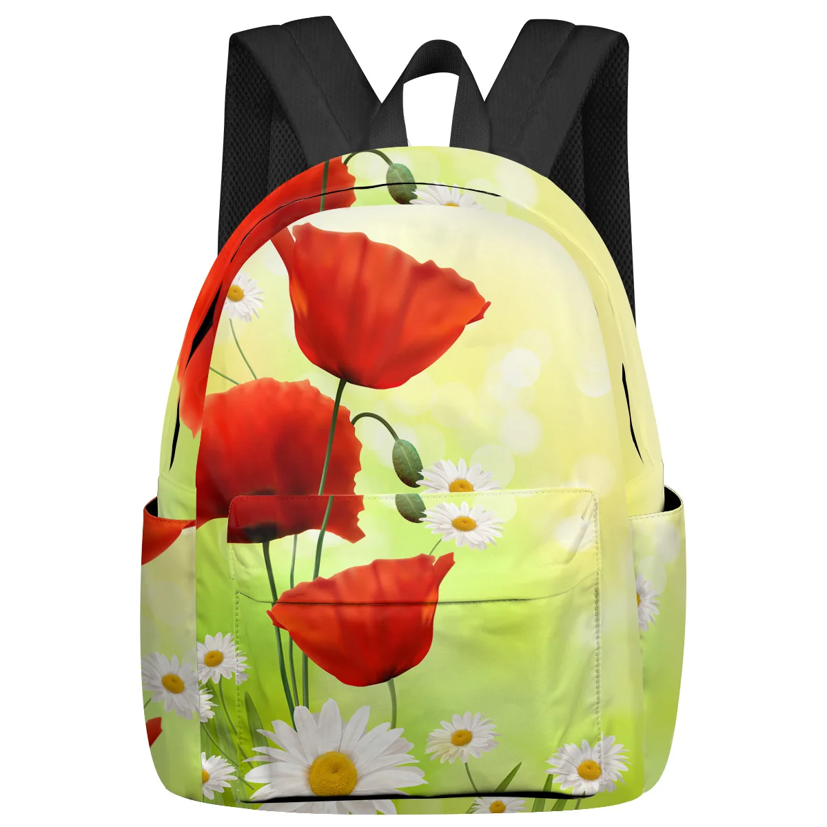 

Poppy Flower Daisy Feminina Backpacks Teenagers Student School Bags Laptop Custom Backpack For Men Women Female Travel Mochila